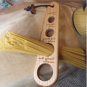 Spaghetti size - Kitchen accessories - Pasta - Spaghetti - Cherry wood - Italian - Gift - Christmas - Father's Day - Mother's Day - Food-Italy