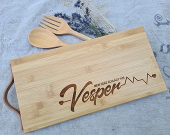Cutting board - Vesper board serving board made of wood -Handmade - Cuttingboard - Unique - Father's Day - Mother's Day - Gift - customizable