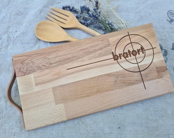 Cutting board - Vesper board serving board made of wood -Handmade - Cuttingboard - Unique - Father's Day - Mother's Day - Gift - customizable