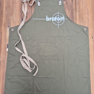Bratort cooking apron with pockets, grill apron, barbecue apron, baking apron, garden apron, personalizable, kitchen aprons, bib aprons