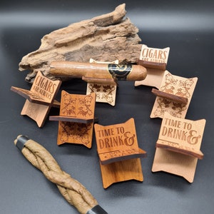 Salvasigari in legno pregiato, sigaro da fumo da asporto, salvasigari in legno, fatto a mano, personalizzabile