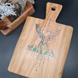 Cutting board - Sideboard made of cherry wood - Handmade - Cuttingboard - Unique - Father's Day - Mother's Day - Gift - customizable