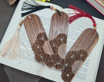 Handmade wooden bookmark, personalized bookmark, wooden bookmark, personalized gift, birthday, father's day, mother's day, wedding