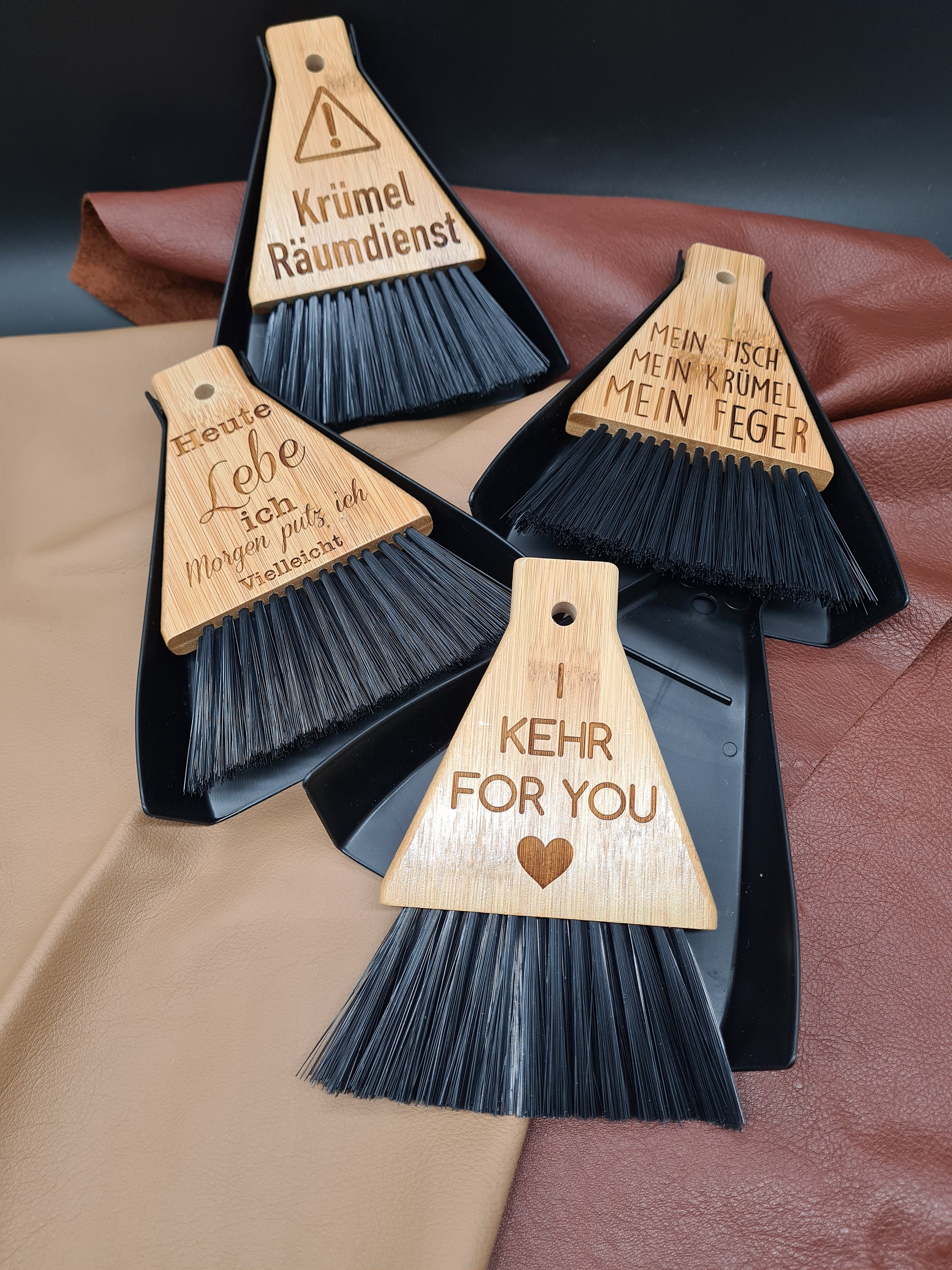 4tlg. Set Spazzole Scopa Paletta Con Labbro IN Gomma Set Scopa Con - Foto 2