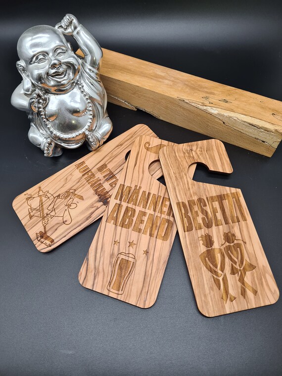 Olive Wood Door Hanger for the Door Handle Door Handle Massage Etsy