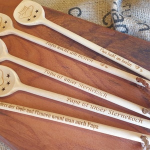 Wooden spoon personalized sayings wood Father&#39;s Day Mother&#39;s Day Gift