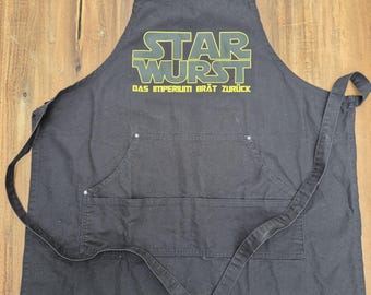 Star Wars cooking apron with pockets, grill apron, barbecue apron, baking apron, gardening apron, customizable, kitchen aprons, bib aprons