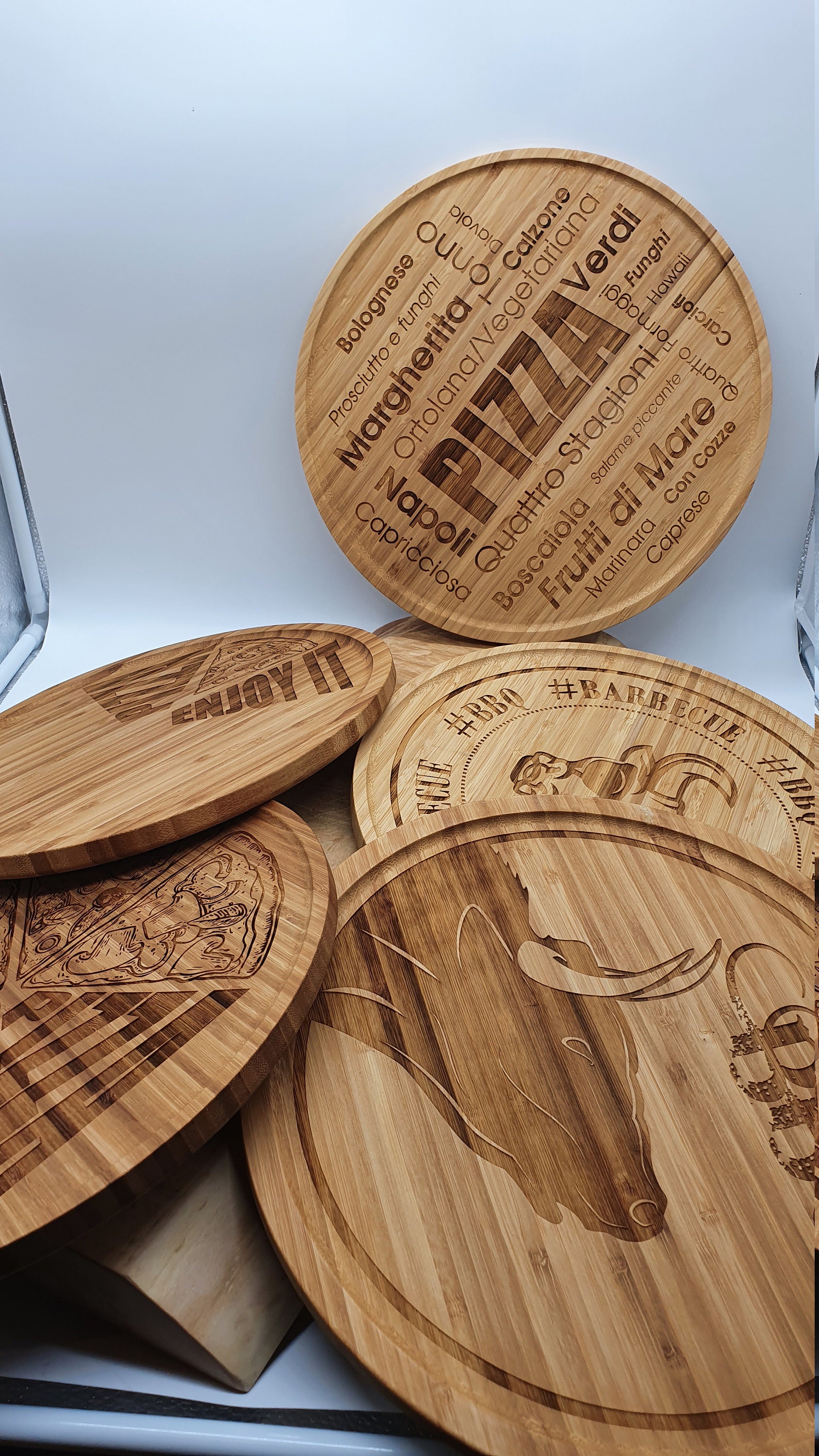 Pizza Plate Wooden Plate Bamboo Plate Bamboo Pizza Plate Snack