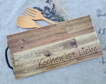 Cutting board - Vesper board serving board made of wood -Handmade - Cuttingboard - Unique - Father's Day - Mother's Day - Gift - customizable