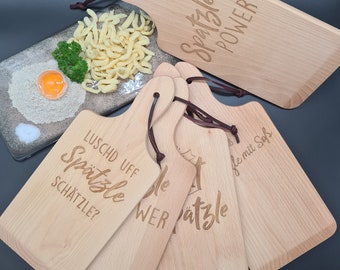 Spätzle board made of beechwood, full-blooded Swabian, make your own Spätzle, gift, unique