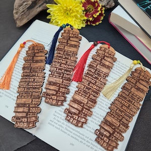 Handmade Wooden Bookmark, Personalized Bookmark, Wooden Bookmark, Personalized Gift, Birthday, Father&#39;s-Mother&#39;s Day, Wedding