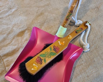 Sweeping set - Broom - Hand brush - Gift to move in - Handmade - funny - Gift idea - Unique pieces - Wedding gift - personalized