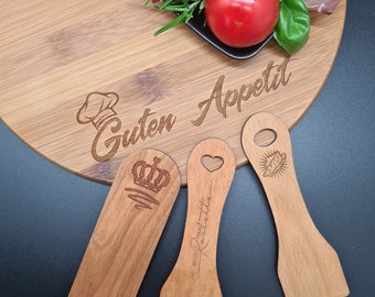 Deslizador de sartén para raclette hecho de madera preciosa-hecho a mano-madera única-hecho a mano-raclette- accesorios de raclette -Nochevieja