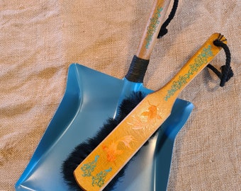 Sweeping set - Broom - Hand brush - Gift to move in - Handmade - funny - Gift idea - Unique pieces - Wedding gift - personalized