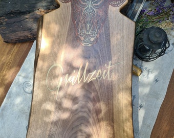 Cutting board - Serving board made of walnut wood -Handmade - Cuttingboard - Unique - Father's Day - Mother's Day - Gift - customizable-XXL