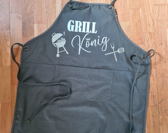 Cooking apron with pockets, grill apron, barbecue apron, baking apron, garden apron, personalizable, kitchen aprons, bib aprons,