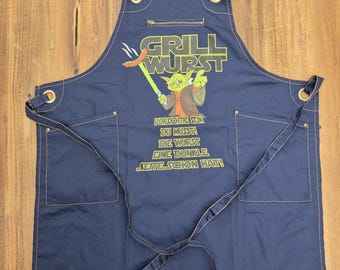 Star Wars cooking apron with pockets, grill apron, barbecue apron, baking apron, gardening apron, customizable, kitchen aprons, bib aprons