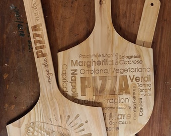 XXL pizza peel made of natural pine wood, pizza peel, decorative accessory, preparing and serving, pizza peel