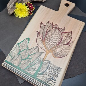 Cutting board - Sideboard made of ash wood -Handmade - Cuttingboard - Unique - Father's Day - Mother's Day - Gift - Customizable