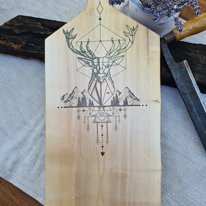 Cutting board - Sideboard made of ash wood -Handmade - Cuttingboard - Unique - Father's Day - Mother's Day - Gift - Customizable