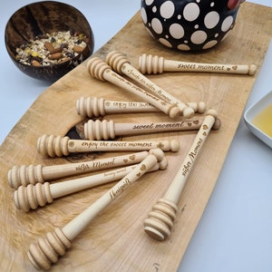 Honey spoon made of beech wood,Breakfast,Tea,Food,Serving,Table decoration,Naturel,Unique,Sweet moment,sweet moment,
