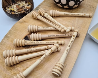 Honey spoon made of beech wood,Breakfast,Tea,Food,Serving,Table decoration,Naturel,Unique,Sweet moment,sweet moment,