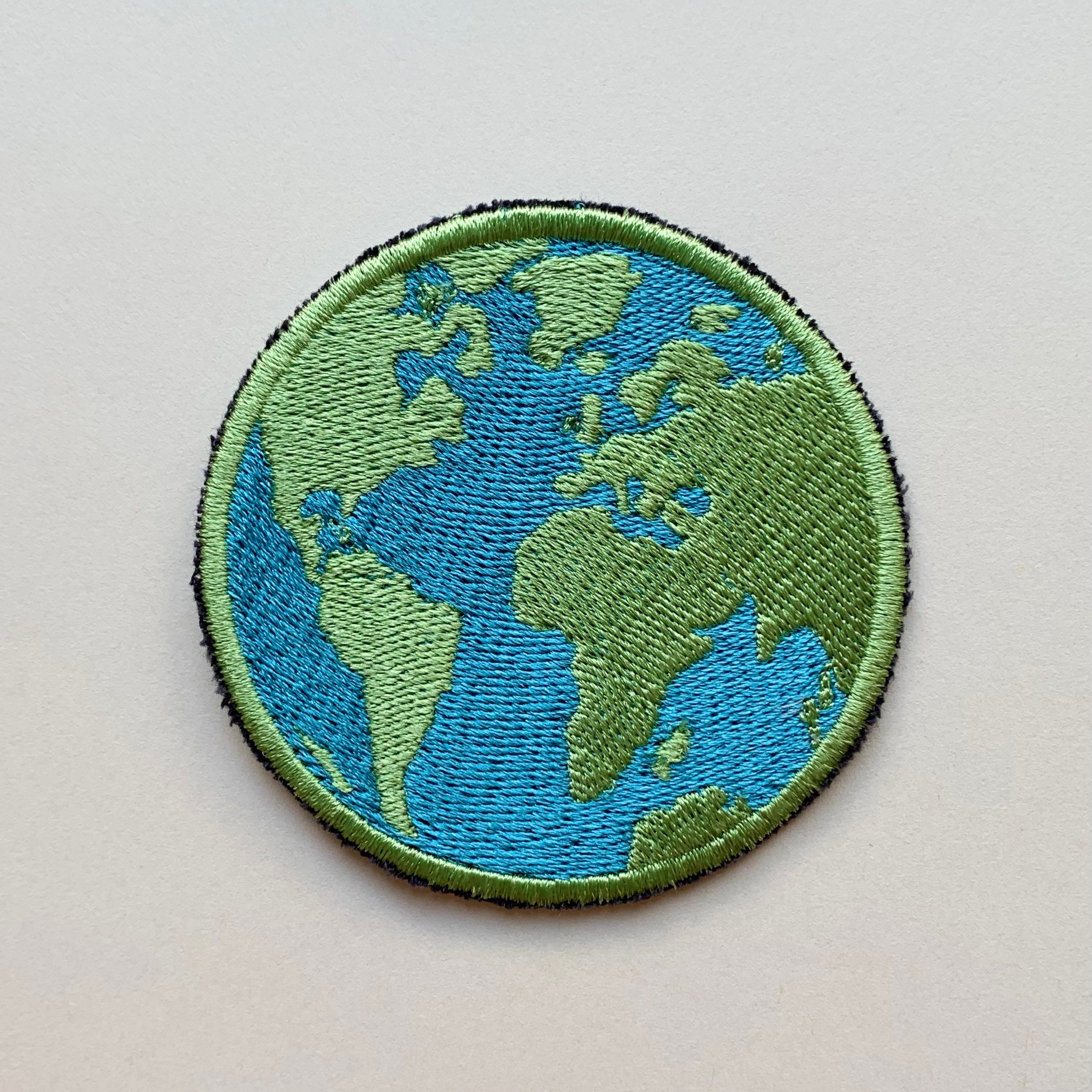 Patch Planet Earth Patch Embroidered Bio Application Sign Logo ...
