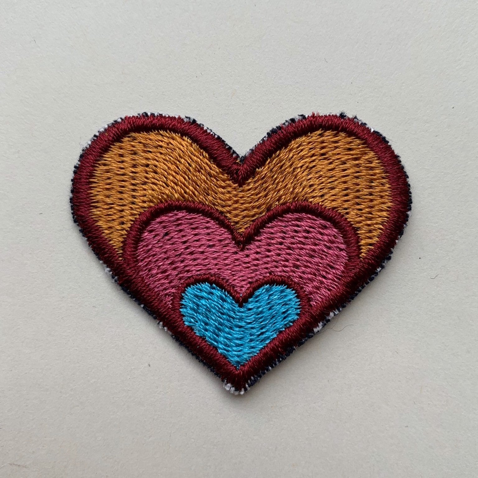 Patch Heart Colorful Patch Embroidered Bio Etsy UK