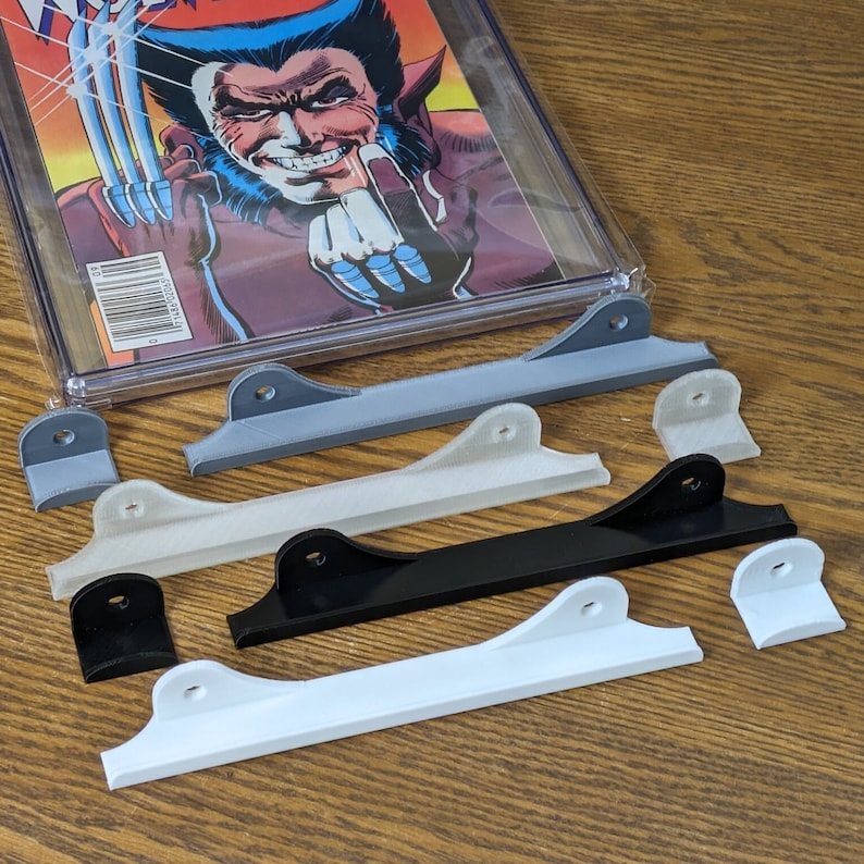 Comic Book Wall Mount Display Shelf for Graded CGC Protective Slabs