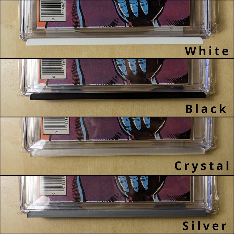 Comic Book Wall Mount Display Shelf for Graded CGC Protective Slabs