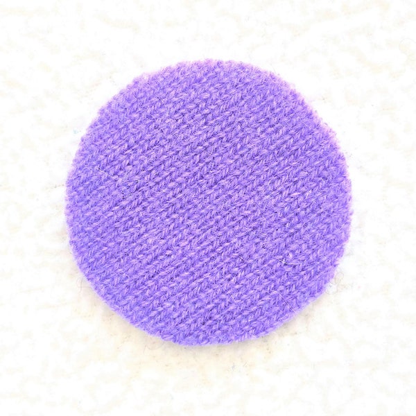 DISCONTINUING Violet Purple Patch: 100% Cashmere Sweater Hole Repair, Cover Stain, or Customize w/ Circle Patch; Eco-Friendly