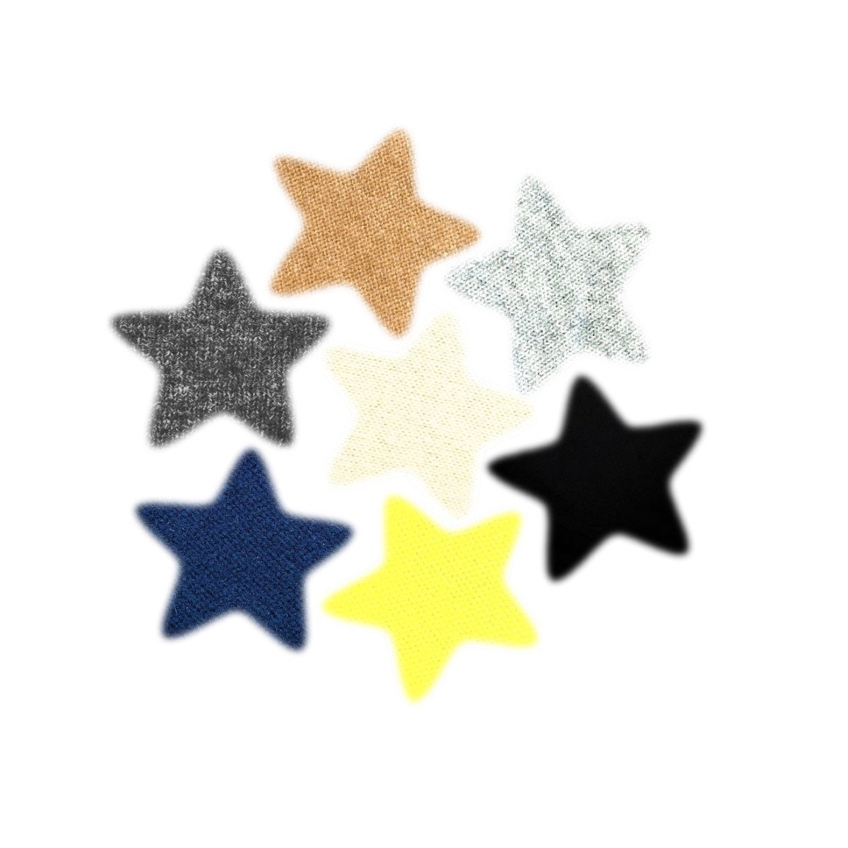 One Star 100% Cashmere Classic Color Patch: Iron-on or Remove Adhesive to  Sew Instead Sweater Hole Repair or Personalize Earth Friendly 