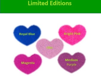 One Limited Edition 100% Cashmere Heart Love Patch: One Iron-On (Remove Adhesive to Sew Instead) Sweater Hole Repair or to Customize for You