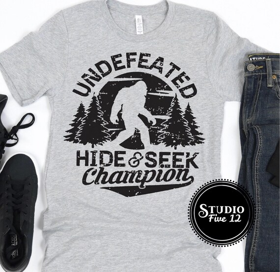 Undefeated Hide & Seek Champion Bigfoot Sasquatch Unisex - Etsy
