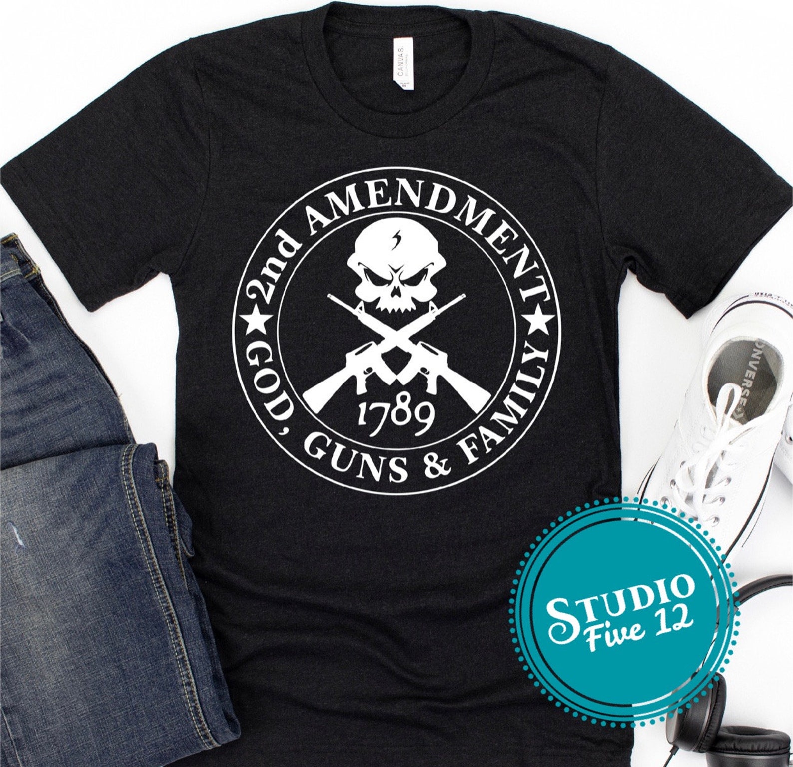 2nd Amendment 1789 God Guns & Family Unisex Tshirt Etsy UK