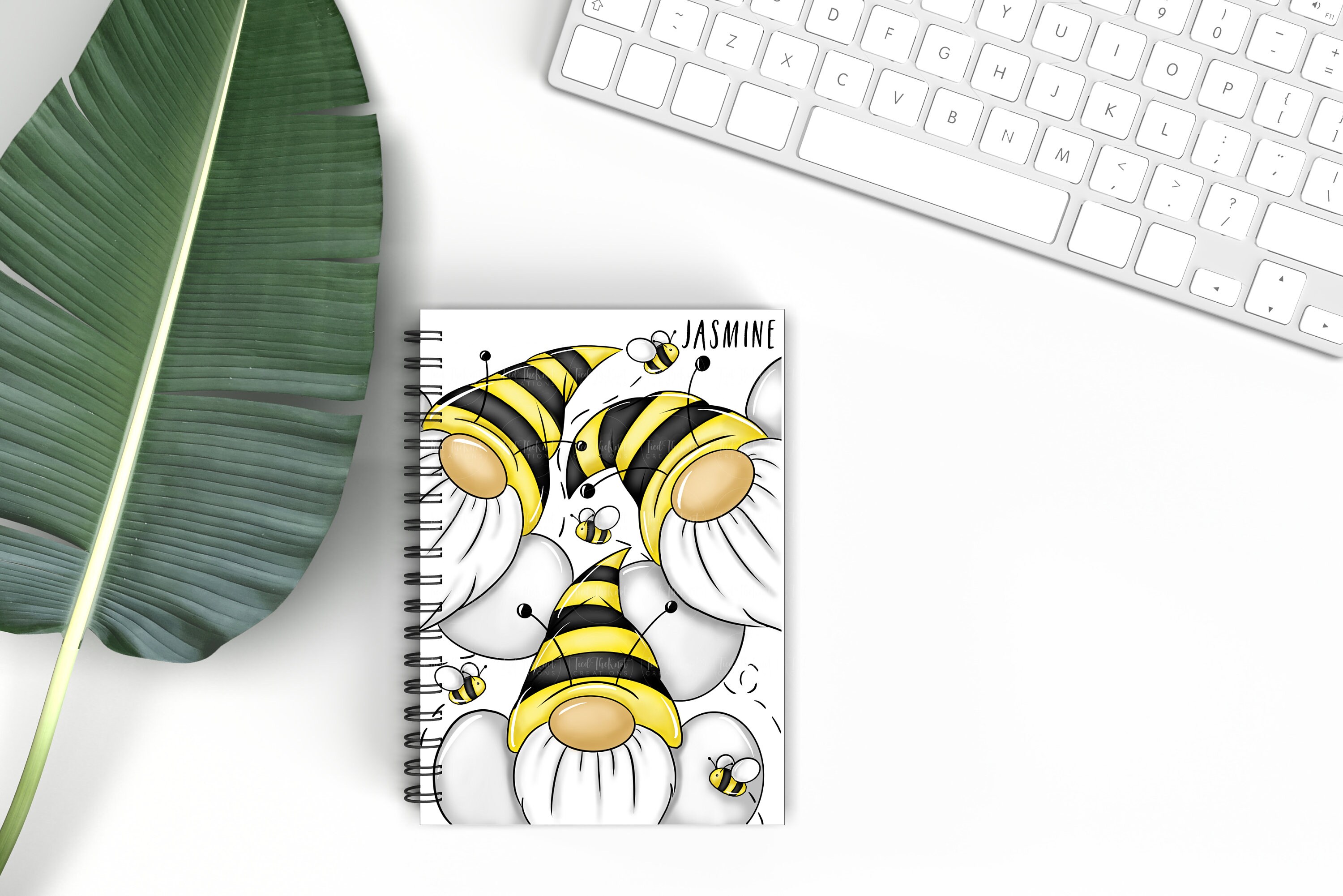 Gnome Notebook Bee Gonk Yellow Notepad A5 Notebook Lined Etsy