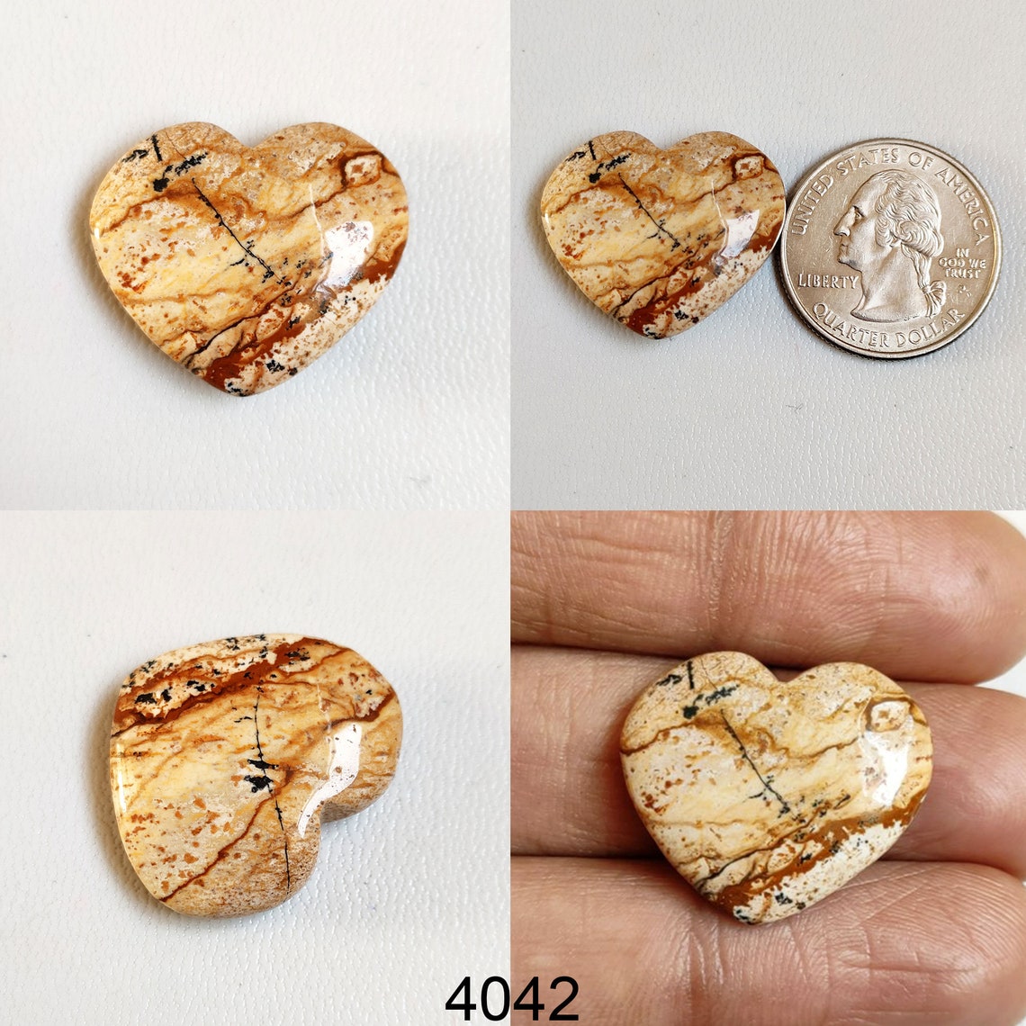 Picture Jasper Heart Crystal Jasper Heart Gemstone Picture Etsy