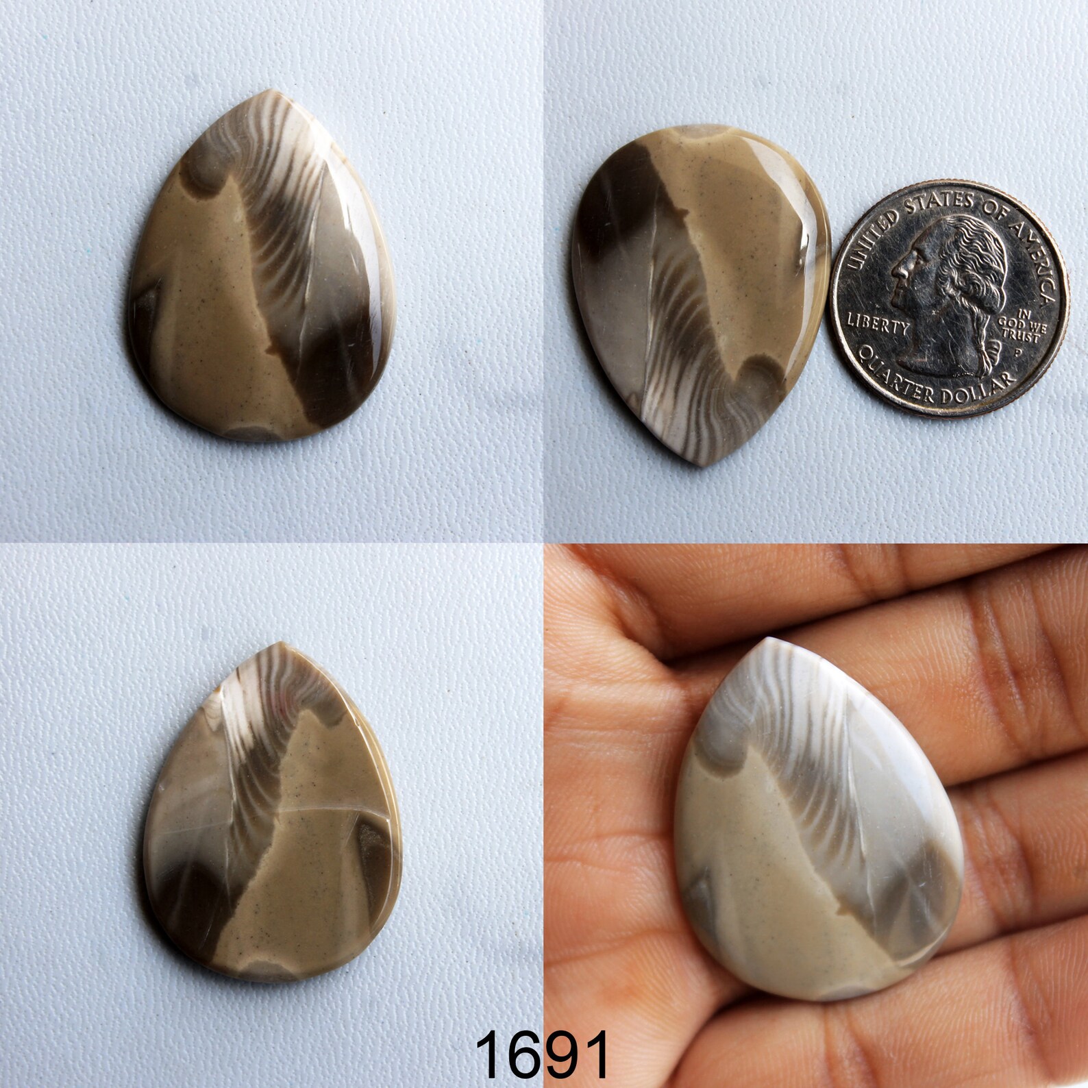 Polish Flint Gemstone Natural Polish Flint Beads Polish Etsy