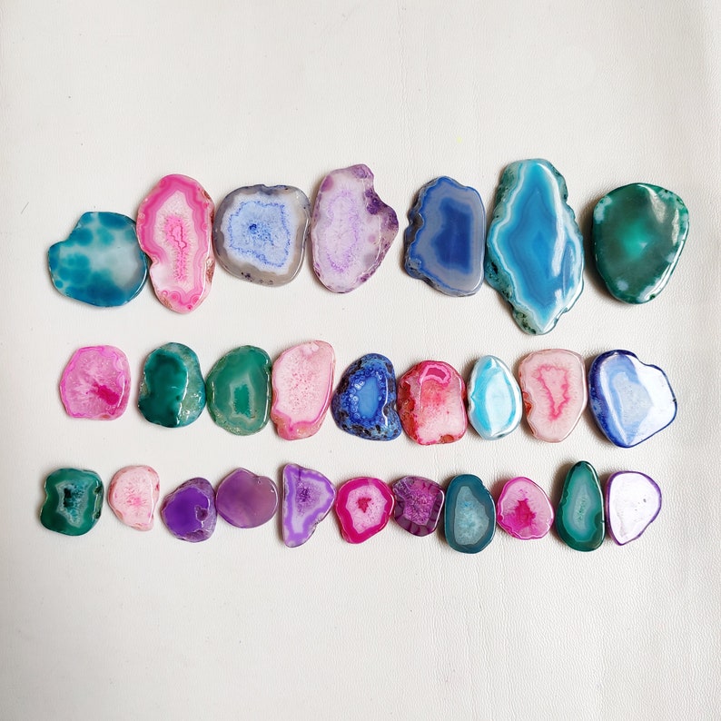 Agate Druzy Crystal Stone Natural Solar Agate Druzy Dyed Image 0 Agate Druzy Crystal Stone Natural Solar Agate Druzy Dyed image 0