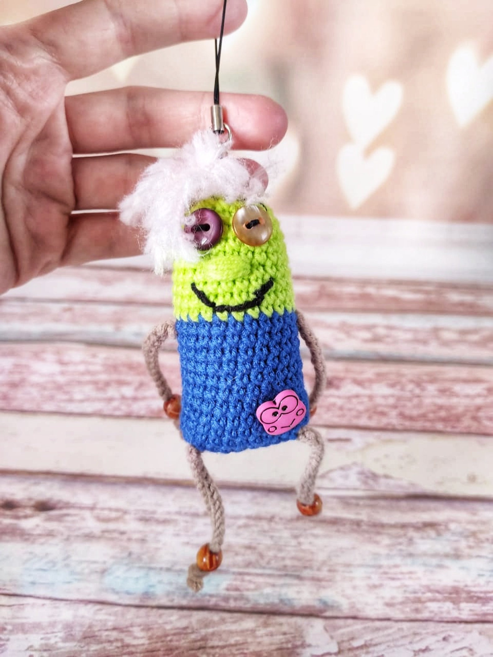 Crochet keychain monsters bag crochet accessories keychain Etsy