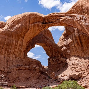 Double Arches, Arches National Park, Moab, Utah.