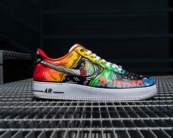 Nike Air Force One 1 Original Custom Shoe Shoes Power P Girls Etsy