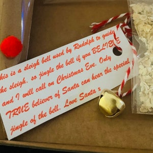 Christmas Eve Box Filled With Santa Letter Reindeer Food Hot - Etsy UK
