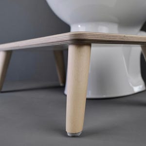 Original poop stool. Wooden toilet stool. The medical and stylish interior for a happy ending & the perfect gift idea.