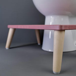 Neolign poop stool. Stylish & sustainable wooden toilet stool for healthy toileting and a great gift idea for men and women.