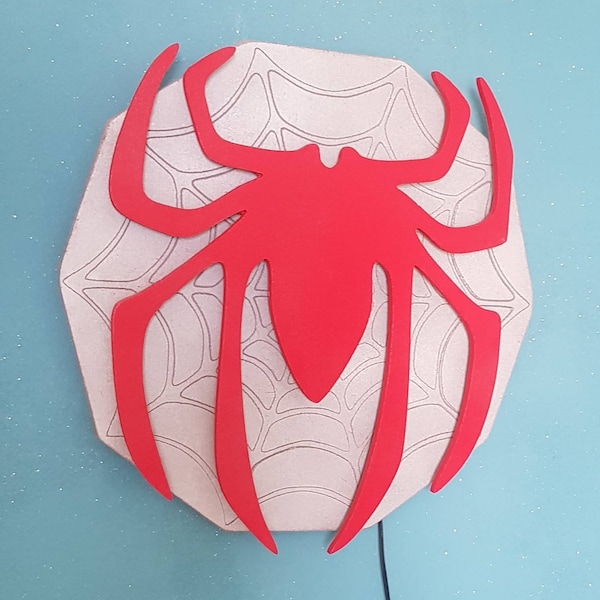 Veilleuse LED, Lampe Spiderman personnalisée, Cadeau enfant, Décoration chambre enfant bébé, Marvel