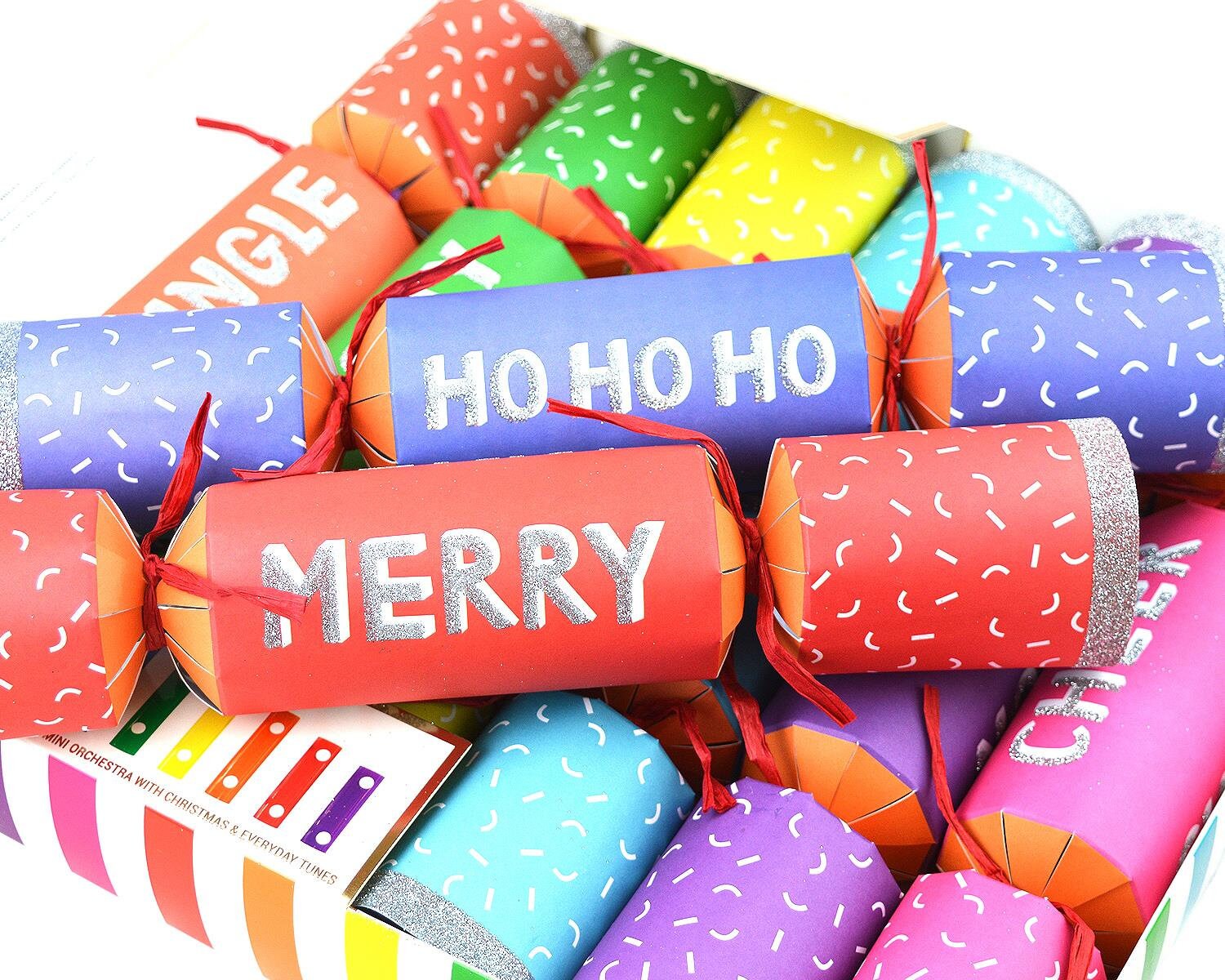 8 Xylophone Musical Christmas Crackers Festive Family Game Etsy UK