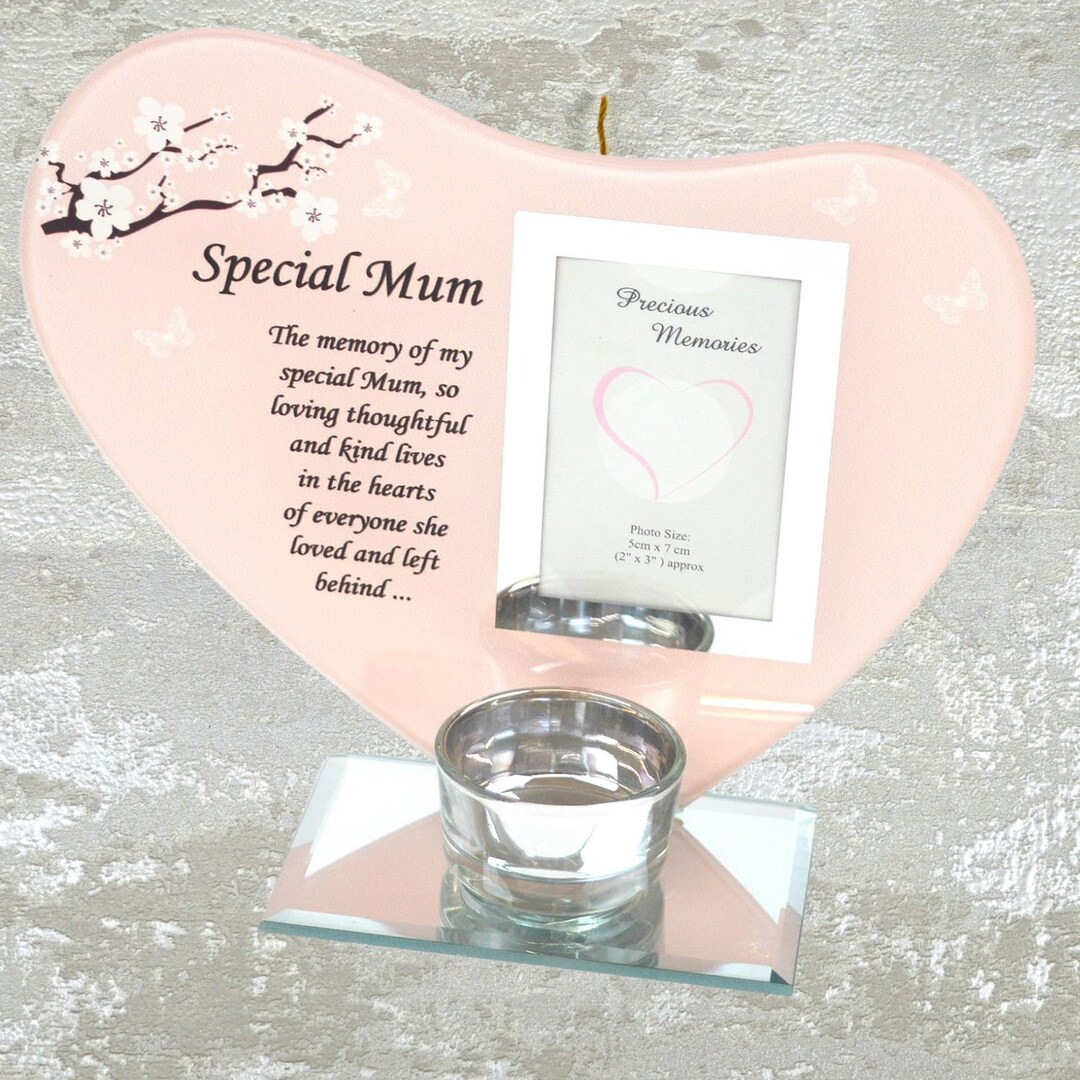 Nan Memorial Candle Light Holder Tea Light Frame With Poem Etsy