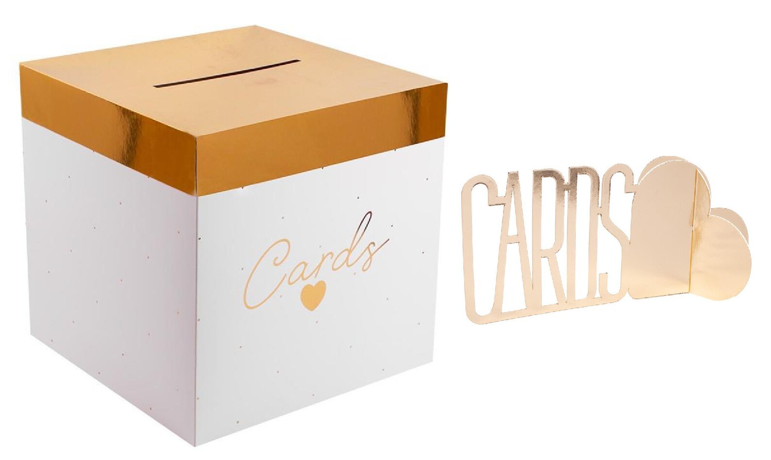 Wedding Card Box Wishing Well Gifts Post Box Large Gold With Etsy UK