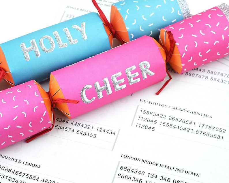 8 Xylophone Musical Christmas Crackers Festive Family Game Etsy UK